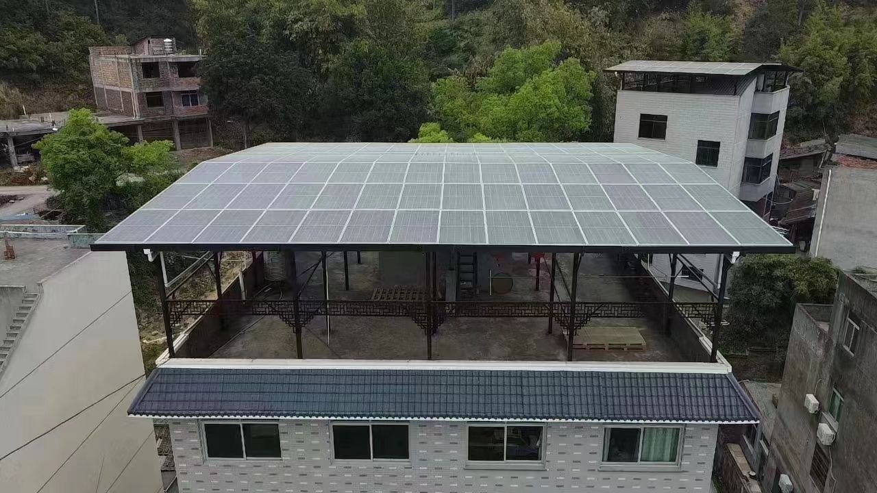 廊坊15kw+10kwh自建别墅家庭光伏储能系统